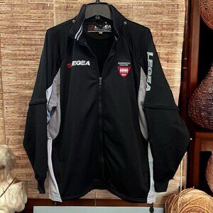 Legea Men's Sorrento Calico Italian Soccer Full Zip Sport Jacket Zip off Sleeves